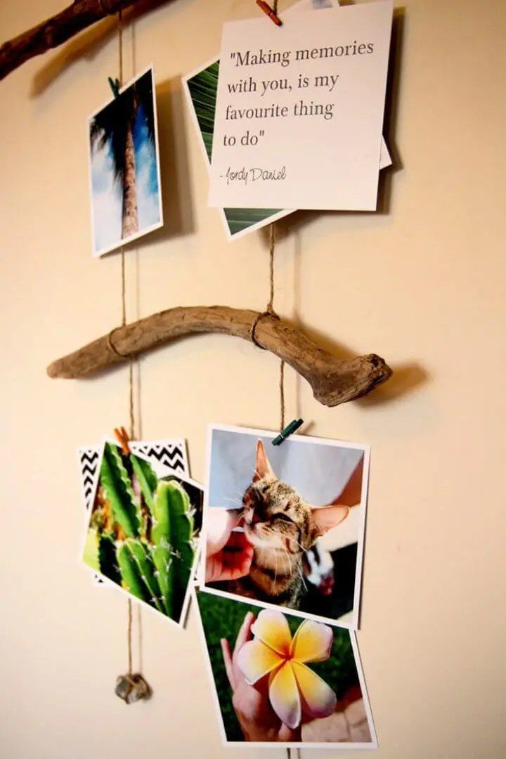 Driftwood Photo Hanger