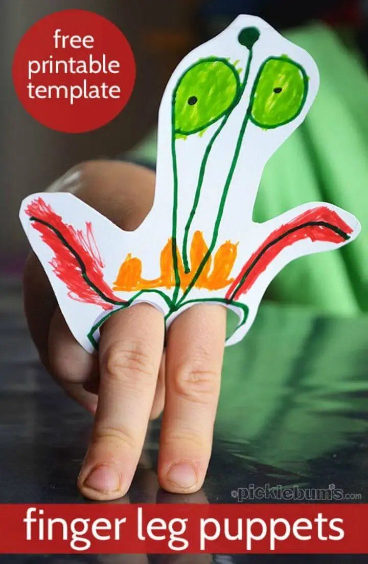 Easy DIY Finger Leg Puppet