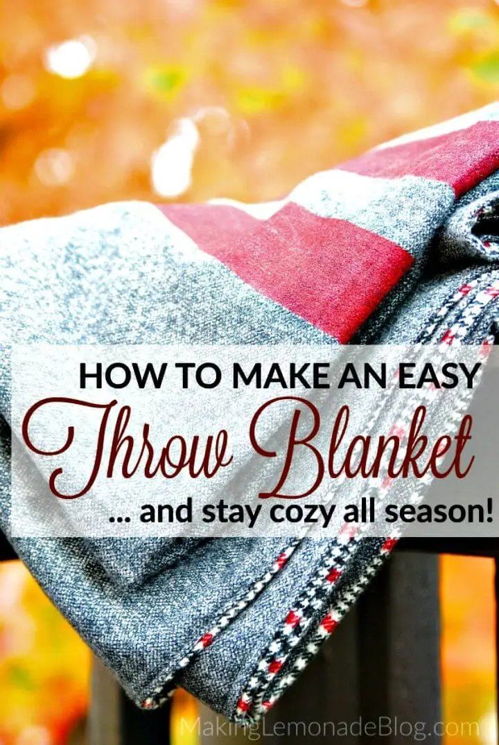 Easy DIY Throw Blanket Tutorial