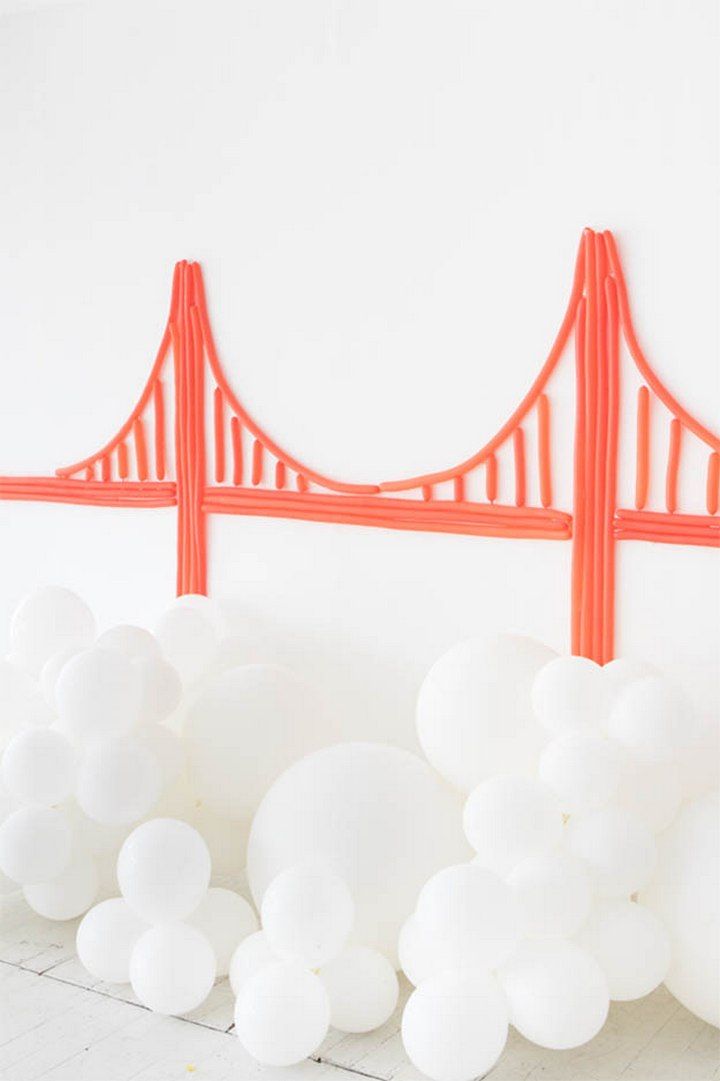 Golden Gate Bridge Balloon Wall