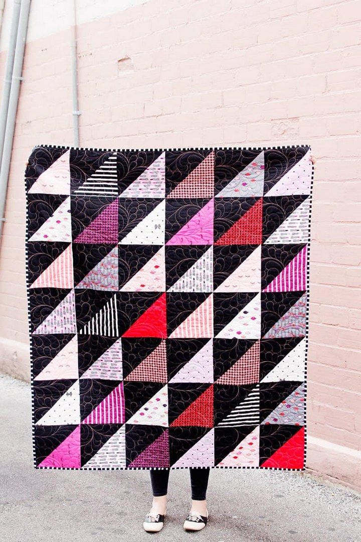Half Square Triangle Quilt Pattern
