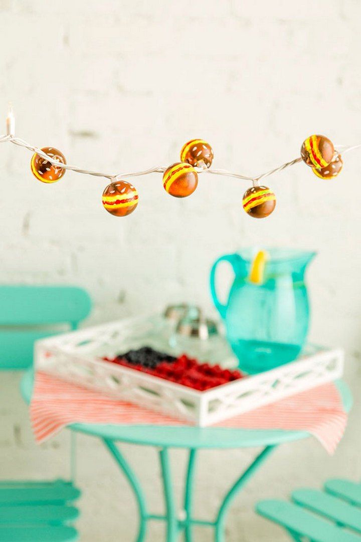 Hamburger String Lights