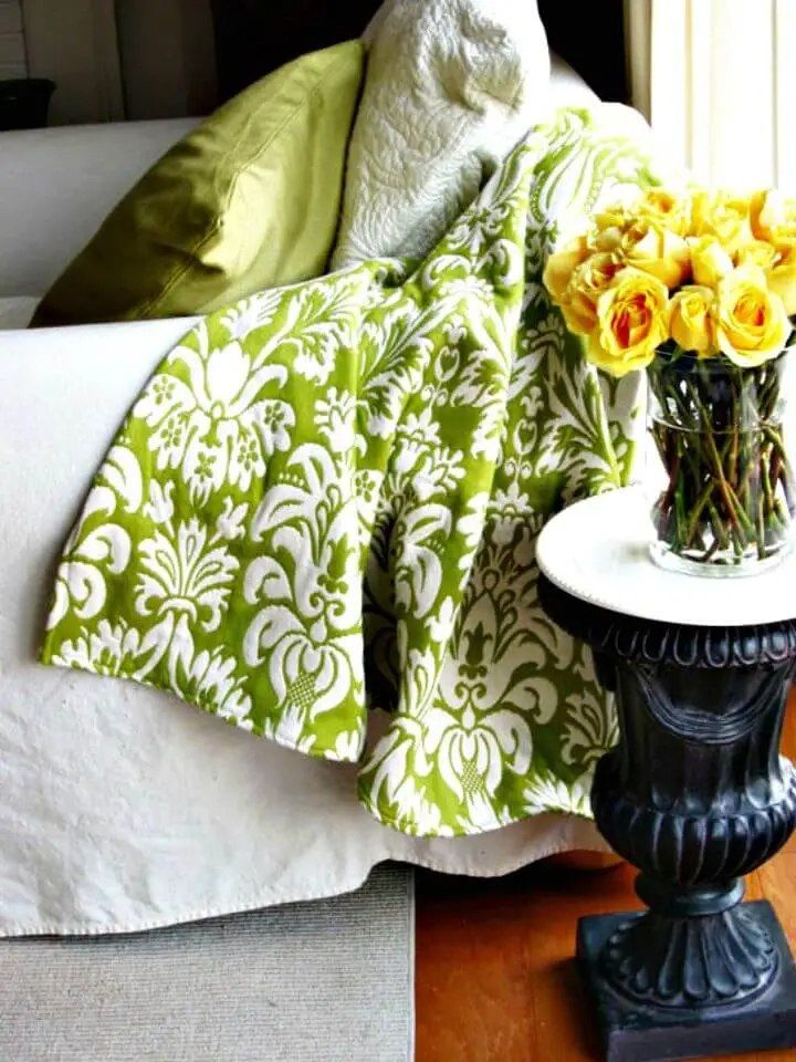 How to Sew Upholstery Fabric Throw Blanket