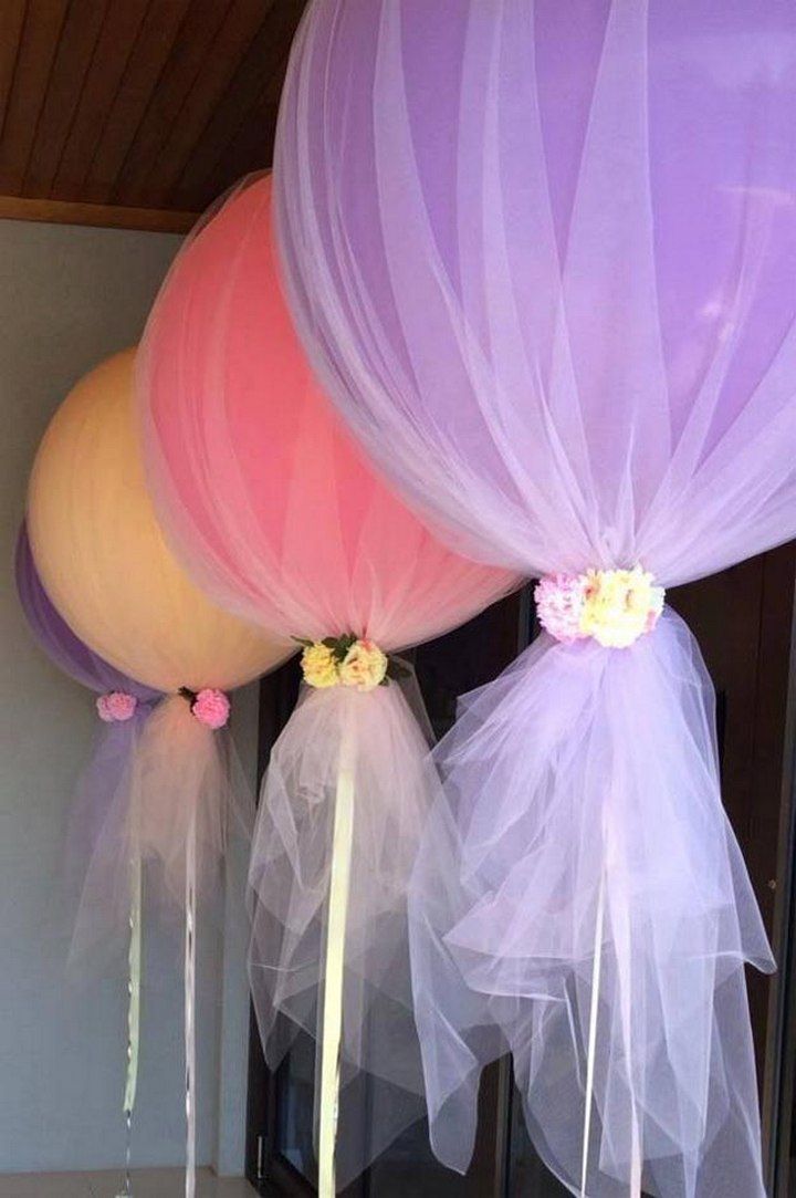 Jumbo Tulle Wedding Balloons