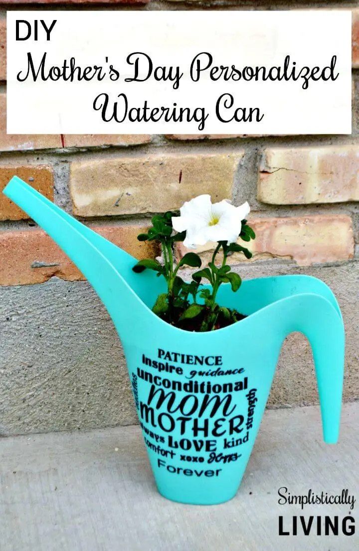 Mothers Day Personalized Watering Can