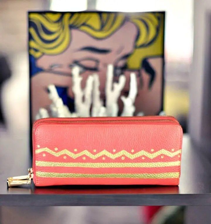 Painted Leather Wallet