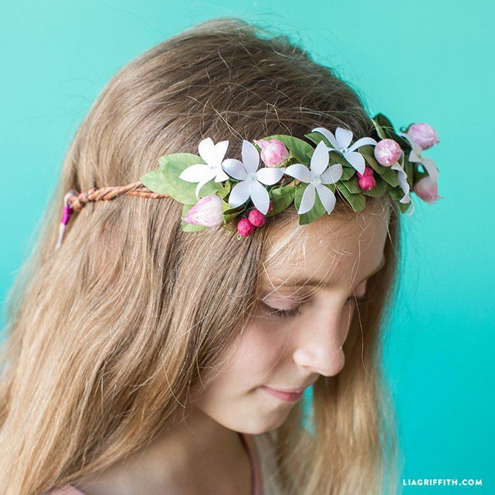 Paper Flower Fairy Crown