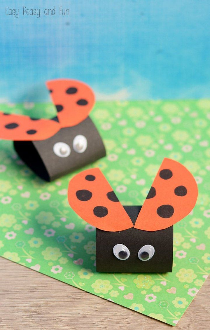 Paper Ladybug Craft for Kids