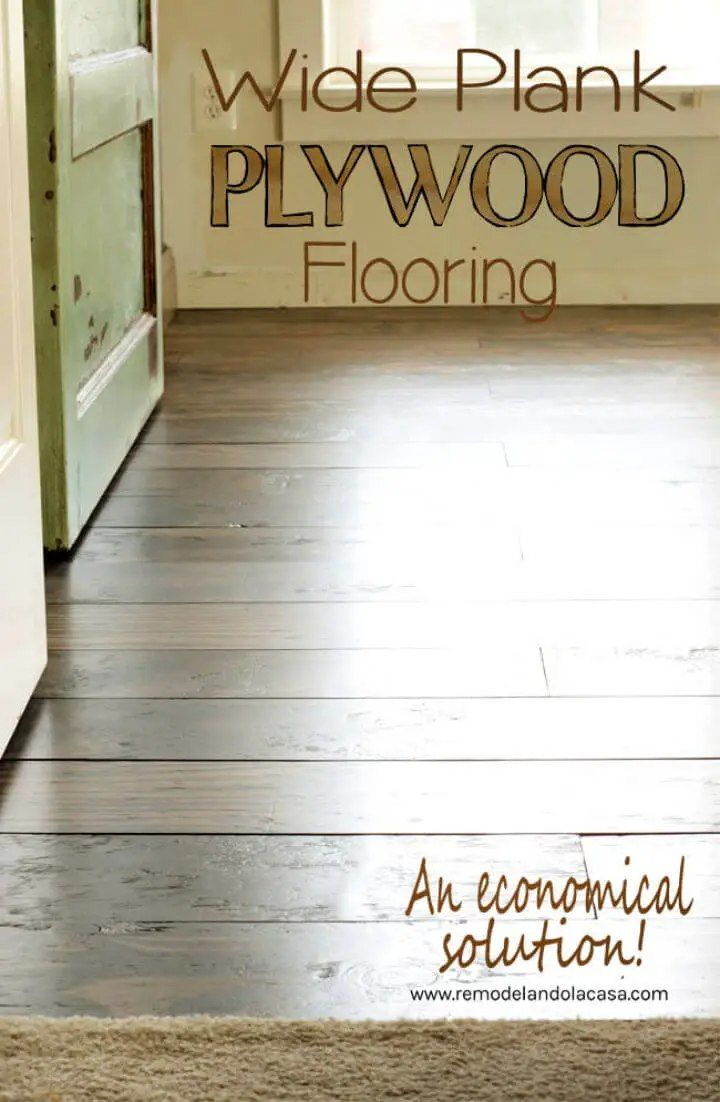 Plywood Farmhouse Floors