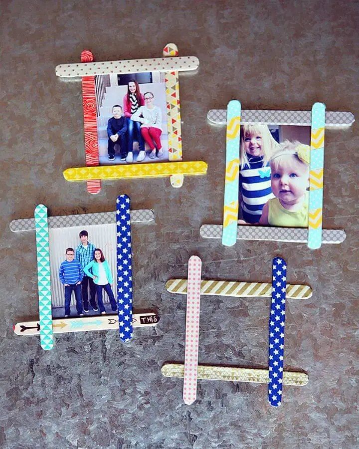 Popsicle Stick Frames for Mothers Day Gifts
