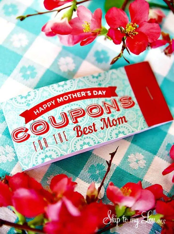 Printable Mothers Day Coupons Gifts