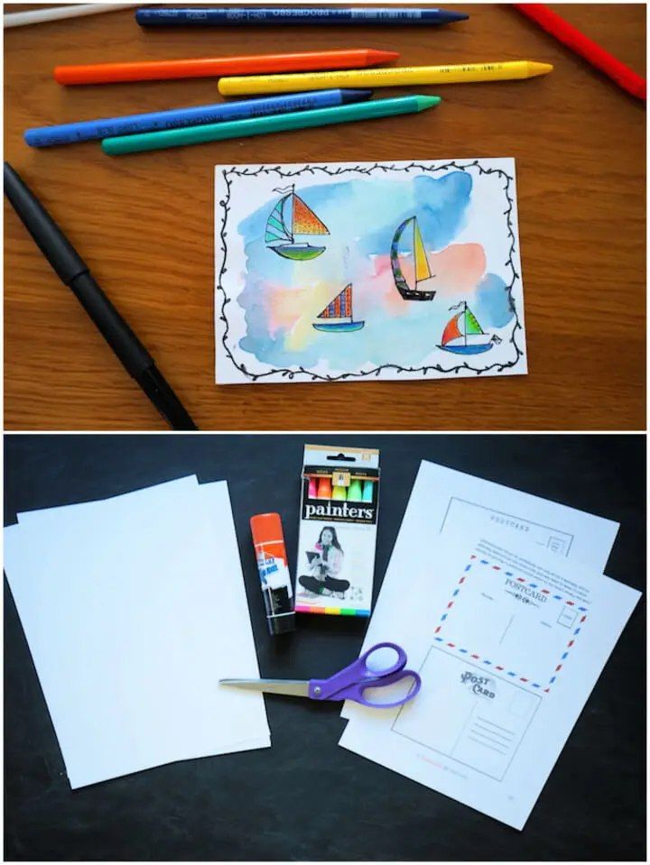 Printable Postcards for Kids