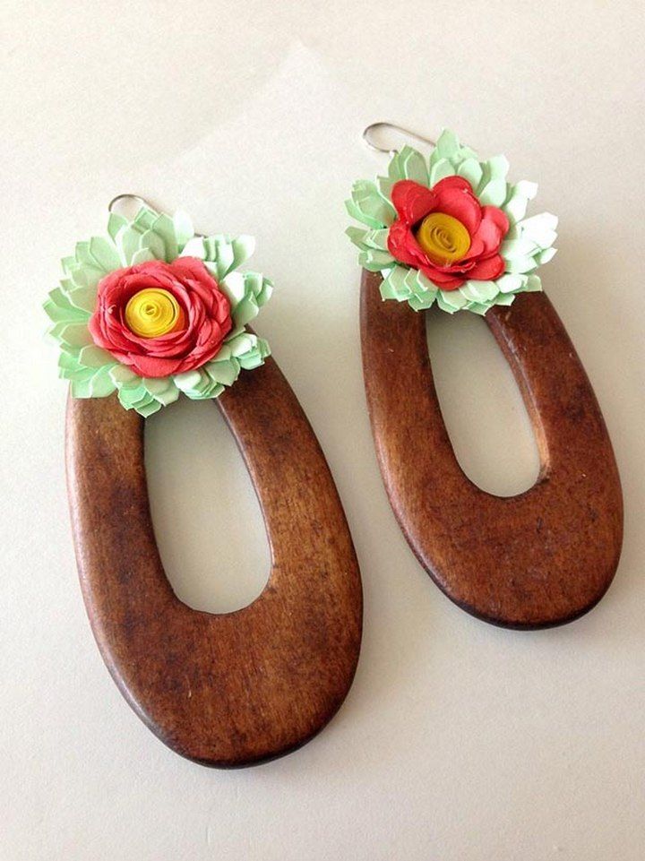 Quilled Flower Earrings