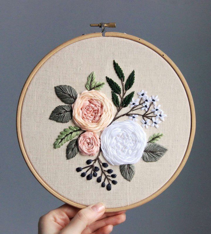 Simple Flower Embroidery Patterns