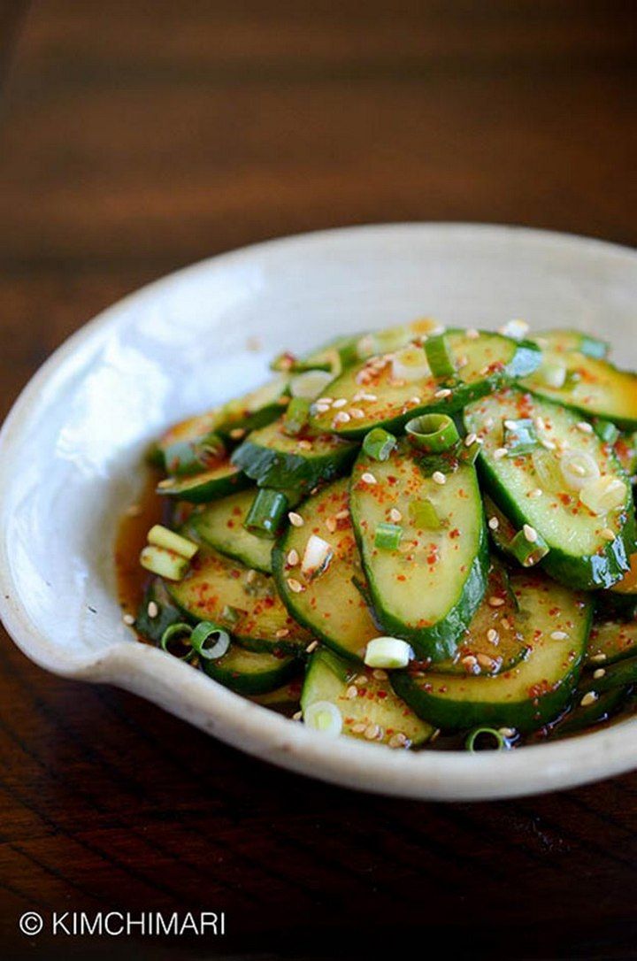 Simple Korean Cucumber Salad