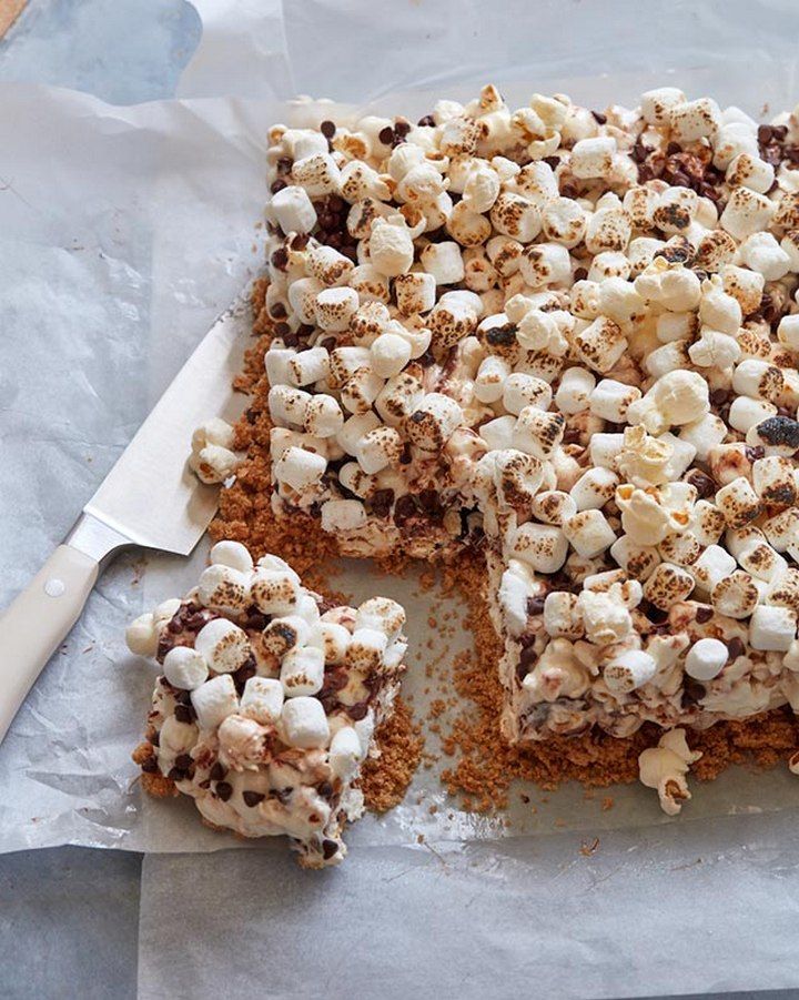 Smores Popcorn Bars