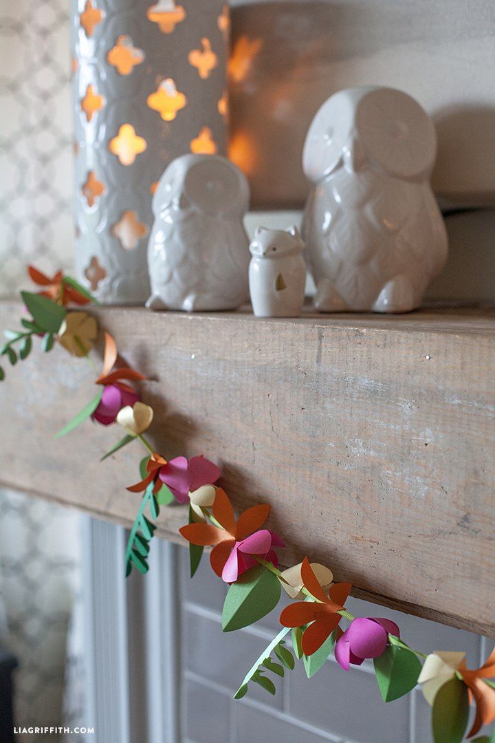 Spring Paper Flower Garland