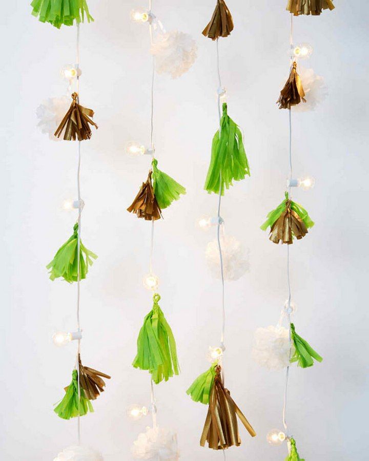 Tasseled String Light Garland