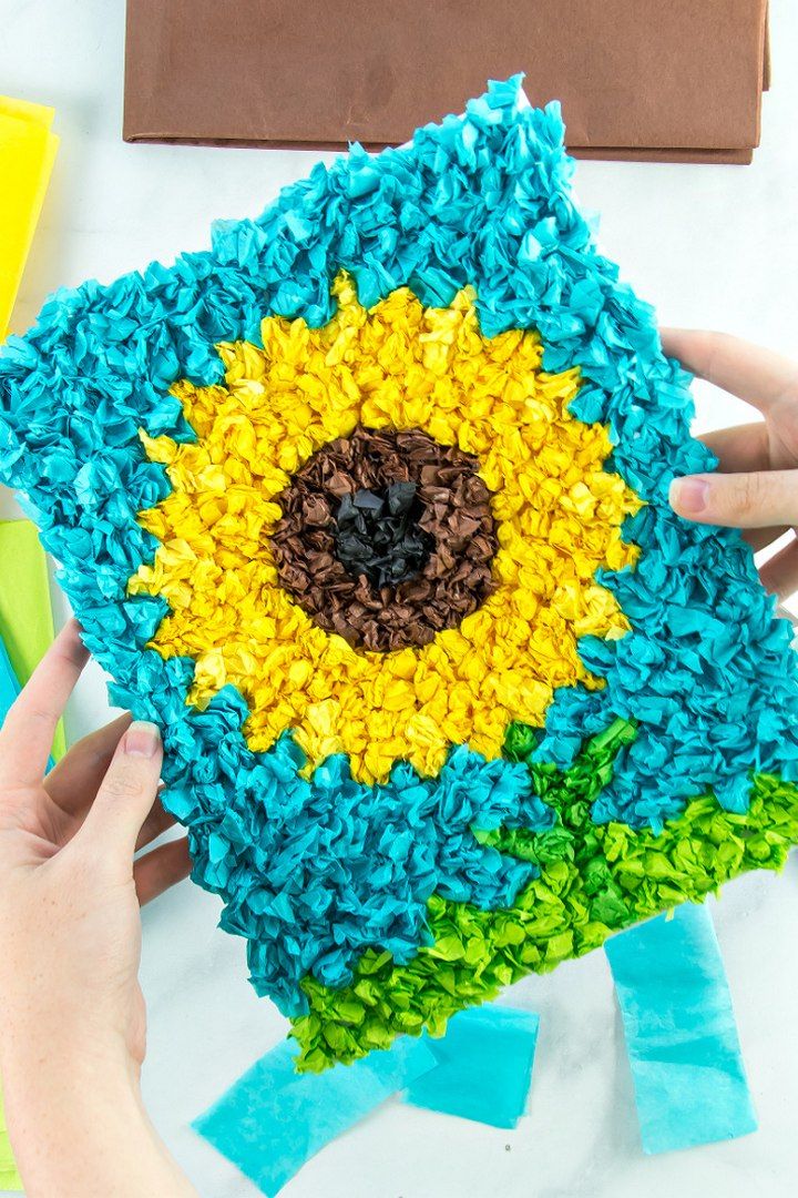 Tissue Paper Sunflower