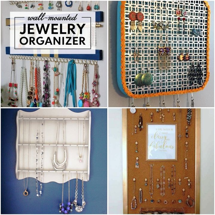 20 DIY Jewelry Organizer Ideas Easy Steps
