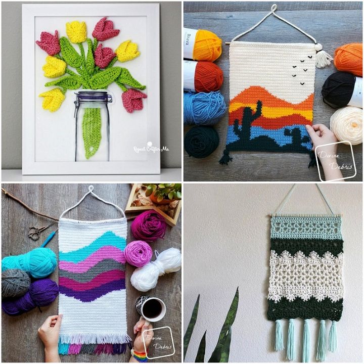 32 Easy Free Crochet Wall Hanging Patterns