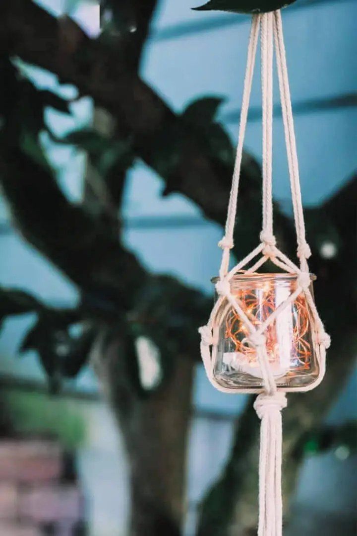 DIY Macrame Jar Hanger