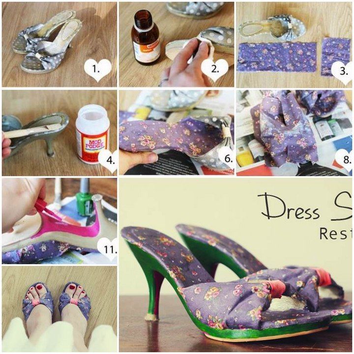 DIY Refashion Old Dress Shoes