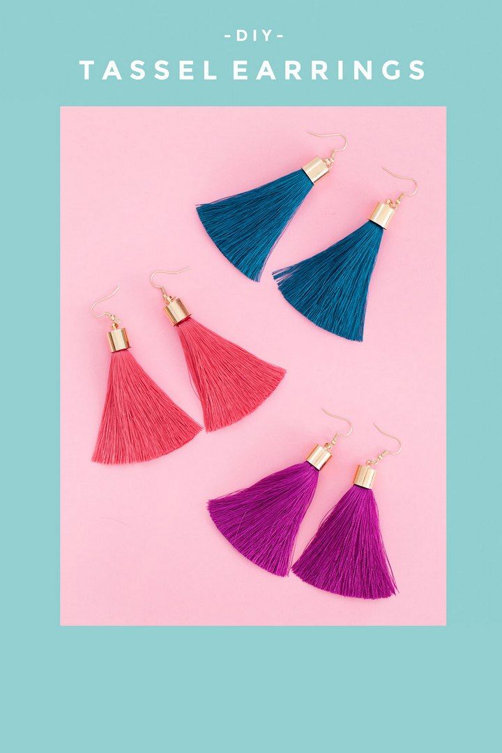 Different Colors Tassel Earrings
