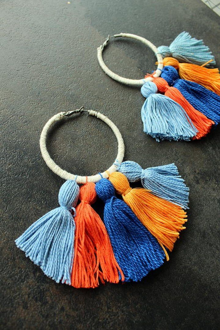 Easy Boho Tassel Earrings