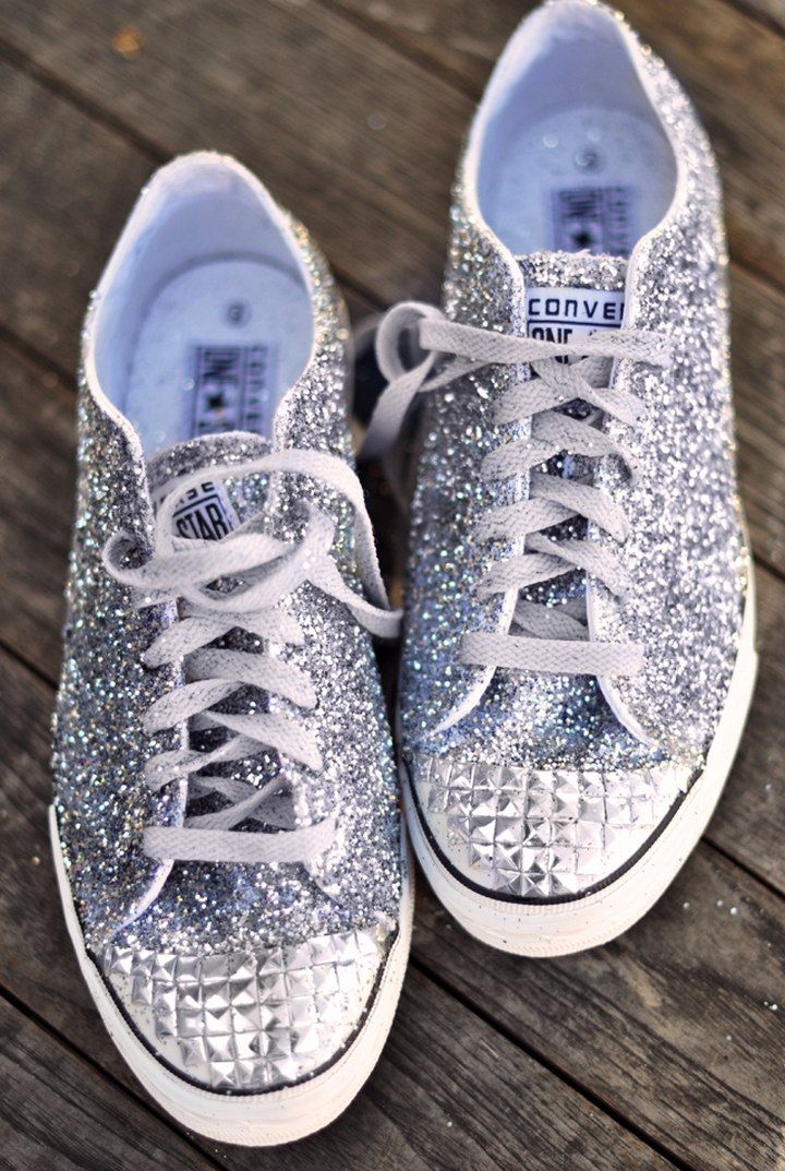 Glitter Sneaker DIY Miu Miu Inspired