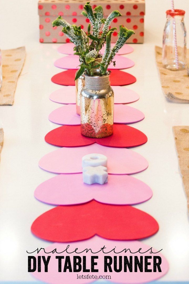 Valentines DIY Table Runner