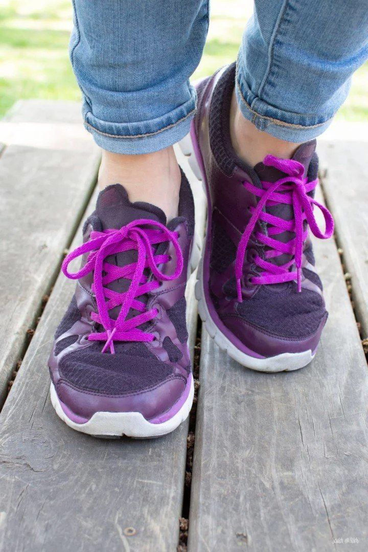 DIY Purple Shoes