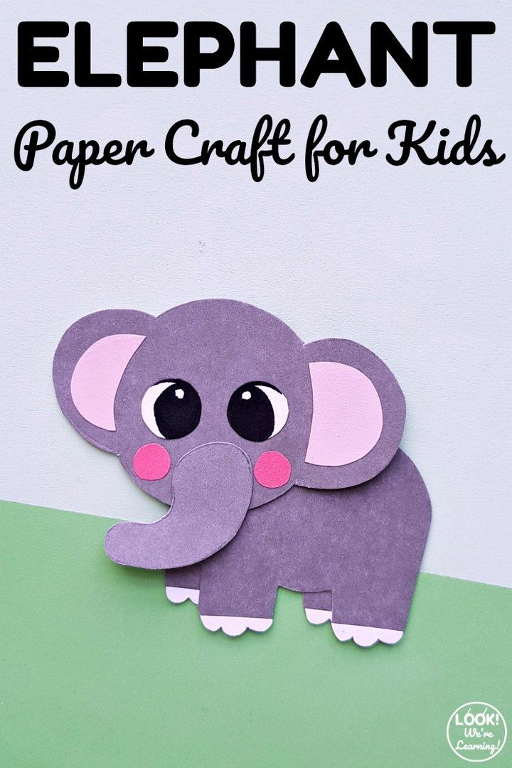Easy Paper Elephant Craft for Kids