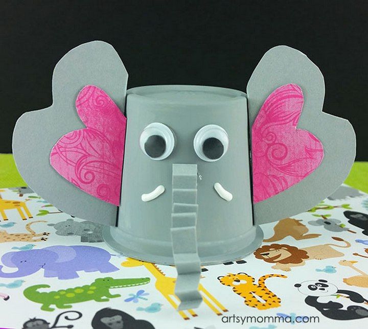Easy to make K Cup Elephant Craft