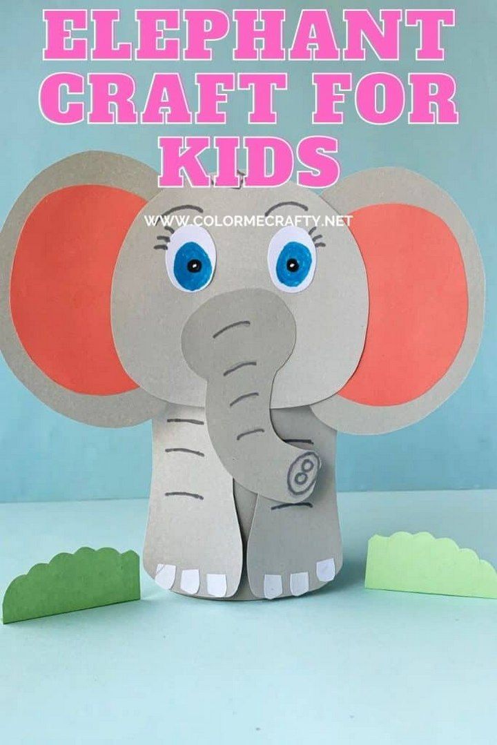 Elephant Toilet Paper Roll Craft For Kids