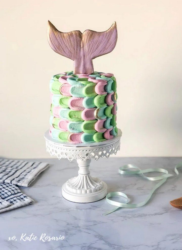 Mermaid Buttercream Cake