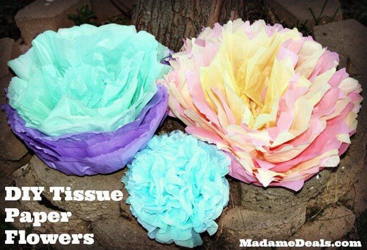 Tissue Paper Flower Amazing Craft