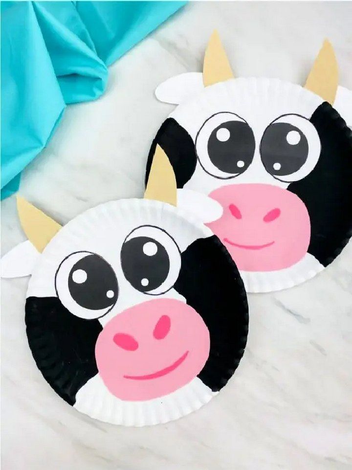 30 Minutes Paper Plate Cow for Preschool