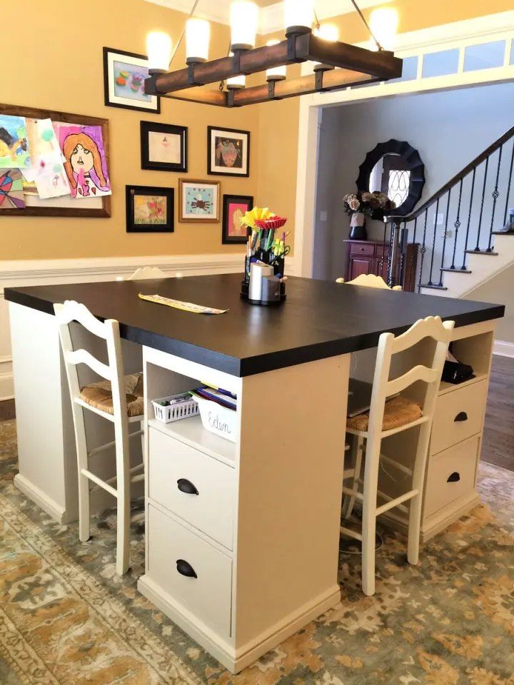 Ana White Craft Table from Ikea