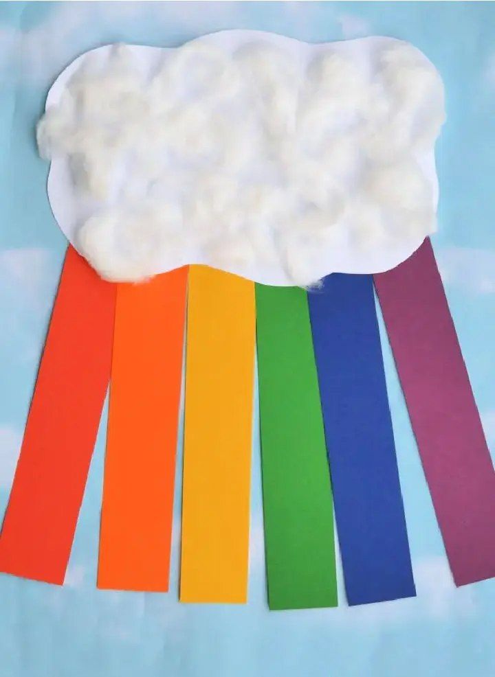 Construction Paper Rainbow Craft