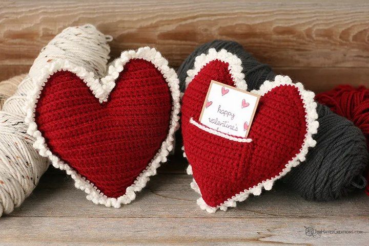 Crochet Heart Pillow Pattern