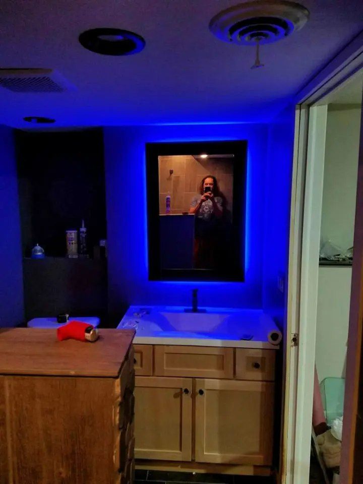 DIY Backlit Mirror