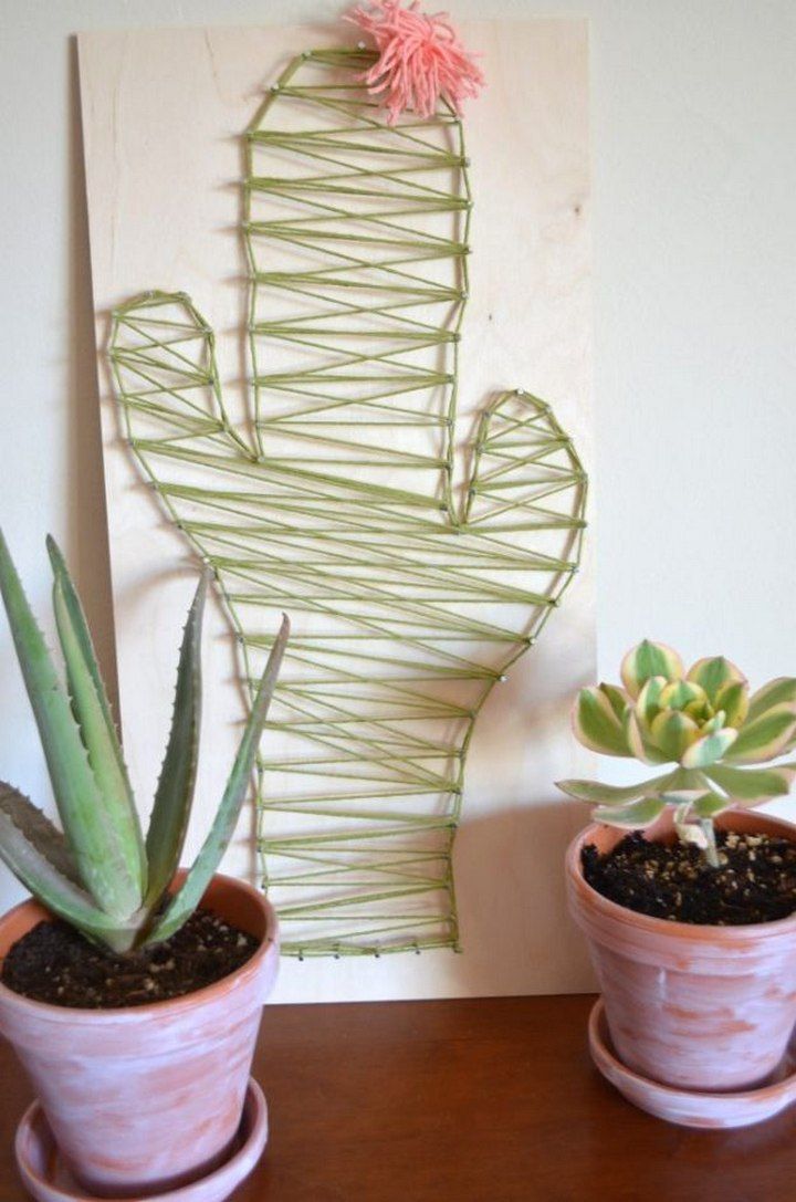 DIY Cactus String Art