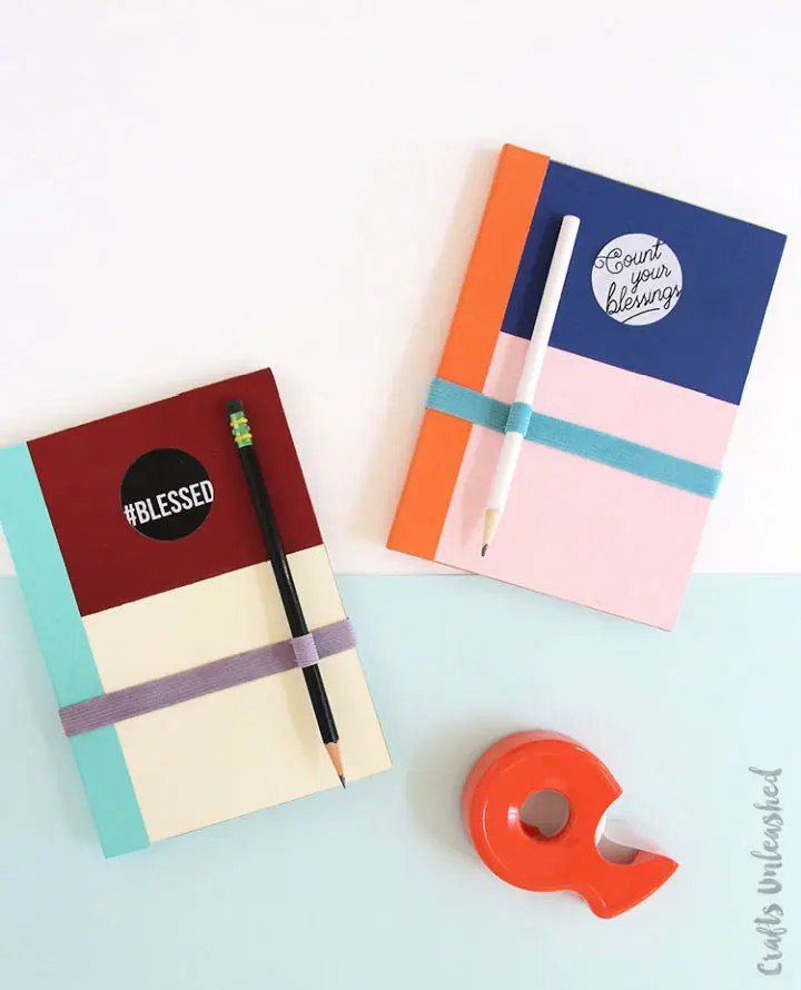 DIY Color Block Gratitude Journals