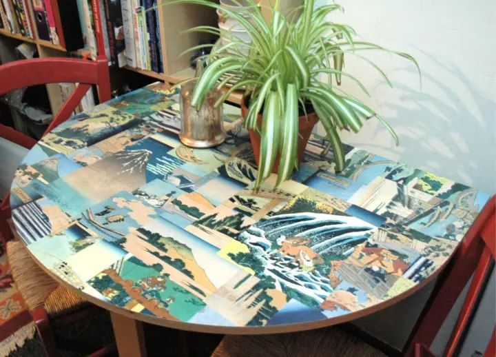 DIY Decoupage Tabletop