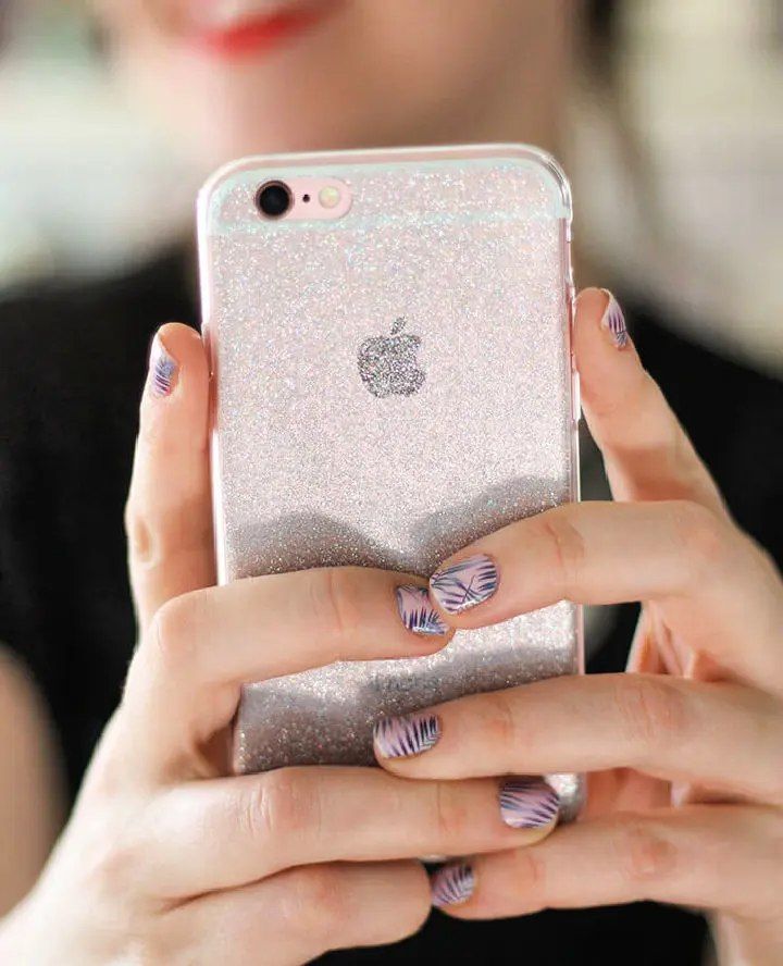 DIY Glitter For Your Clear Phone Case