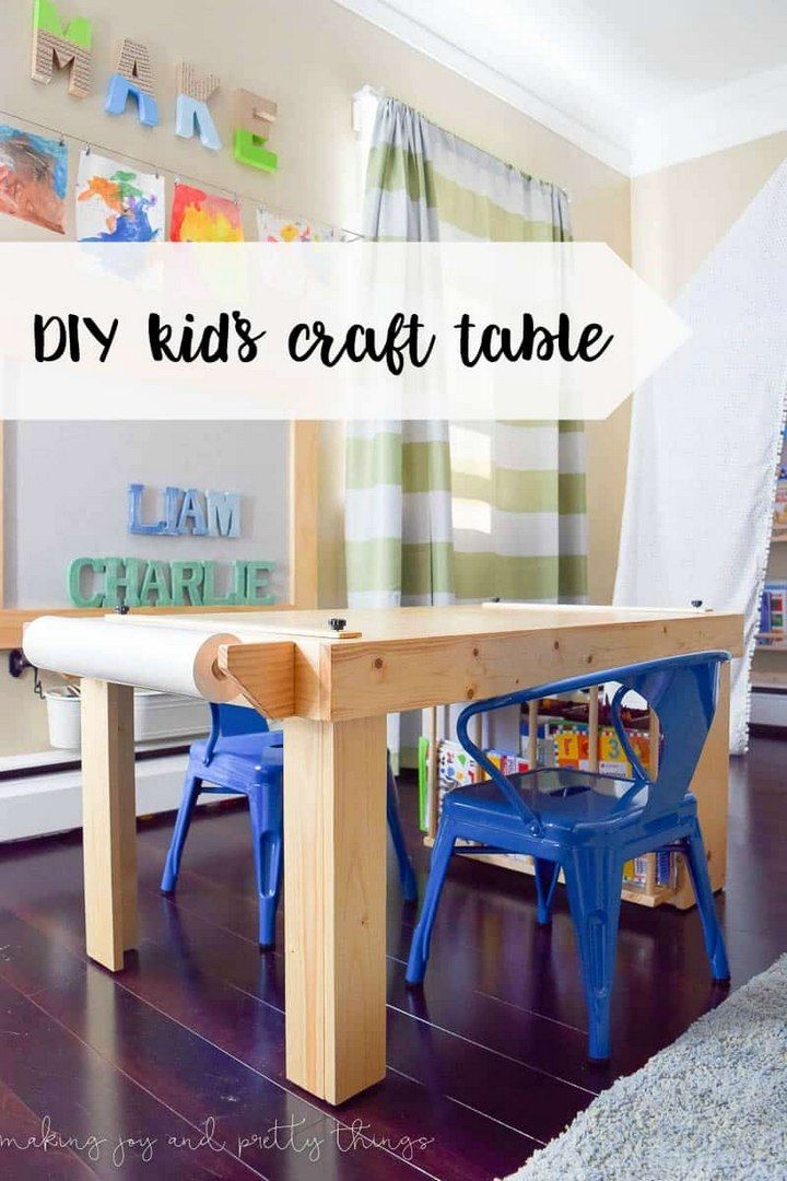 DIY Kids Craft Table 1