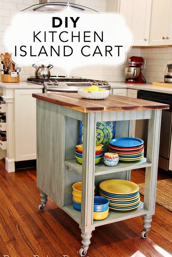 DIY Kitchen Island Cart
