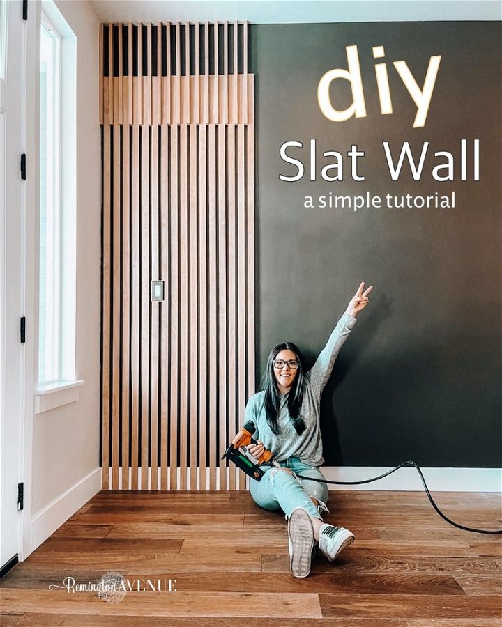 DIY Midcentury Modern Slat Wall Tutorial