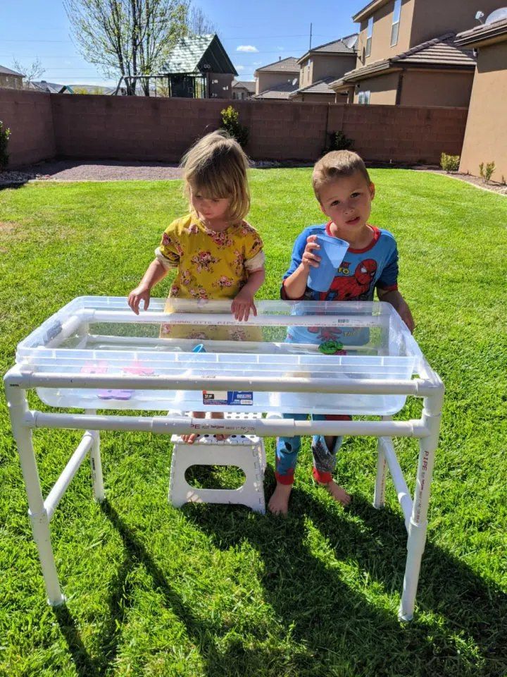 DIY PVC Pipe Water Table for Kids